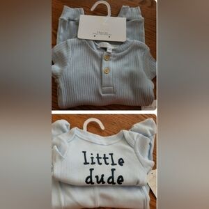 BUNDLE of 2 items: 2 sets (pants, hat, onesie)